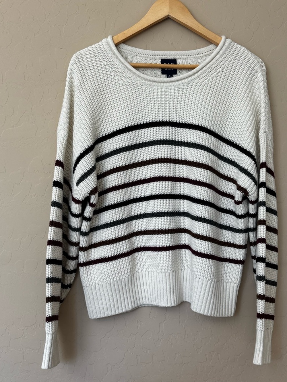 GAP Striped Knit Sweater - Casual Breton Style